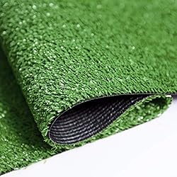 Ottomanson Waterproof Solid Grass Design