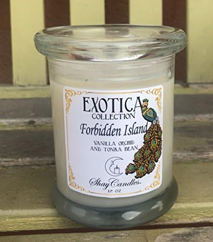 Vanilla Orchid, Tonka Bean Scent ||Natural Coconut Wax Candle ||FORBIDDEN ISLAND