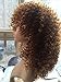 ATOZWIG Synthetic Short Afro Kinky Curly Wig Glueless Brown Blonde Colour Synthetic Hair With Bangs Baby Hair