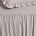 Lush Decor Ruffle Skirt Bedspread Set - 3 Piece Luxurious Farmhouse Bedding Set - Elegant, Charming Ruffle Detail - Timeless Style & Classic Design - Soft and Lightweight - Queen, Gray