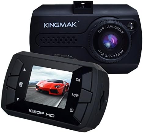 Kingmak Mini Full HD 1080P Car Dash Camera DVR Dashboard Cam with G-Sensor, Motion Detection, Loop Recording