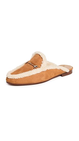 SAM EDELMAN WOMEN’S LINNIE LOAFER HARVEST BROWN SHEARLING...