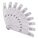 Makartt Nail File: 100/100 Grit Emery Boards for Nails, Doubled Sides Washable 10pcs Zebra Coarse Filer Kit for Shaping Acrylic and Extension Gel, Pedicure Manicure Tools Salon Home Use