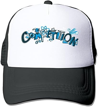 Black HGLENice Competition Unisex Adjustable Baseball Caps One Size