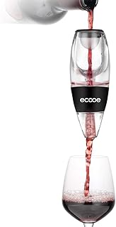 ecooe Wein Dekanter Dekantierer Rotwein Aerator Set Schnellest Ernüchternd Wein Belüfter mit massivem Stand und Reisetasche
