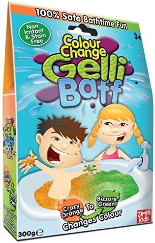Gelli Baff Colour Changing Goo (Crazy Orange/Bizarre Green) by Gelicity