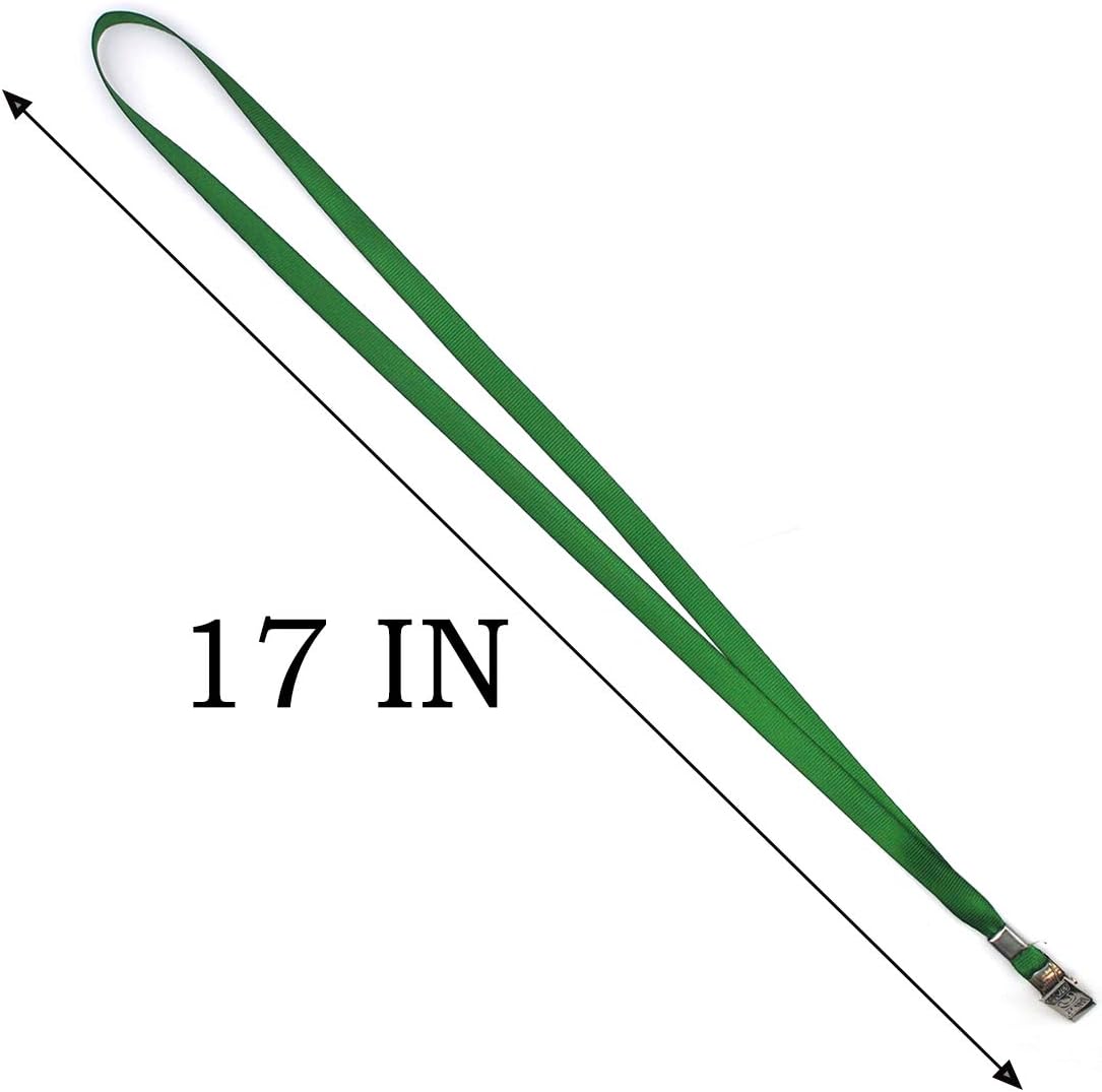 Bird Fiy Green Lanyards Clip 50 Pack 17" Lanyard with Clip Badge Lanyard Bulk Neck Flat lanyards for Badge Holders - Image 3