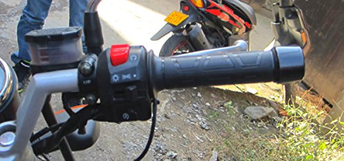 Iztoss Motorcycle 7/8" 22mm Electric Hand Heated Molded Grips ATV Warmers Hot Handlebar