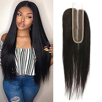 Kafeier 14 Inch 2x6i œmiddle Part 2x6 Lace Closure Human Hair