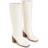 AITTA Women’s Knee High Boots – Fits Calf Sizes 13.3″–16.6″ (Sizes 5-12) | Ideal for Fuller Calves, Not for Extra-Wide Calves | Comfort Block Heel, Square Toe, Side Zip