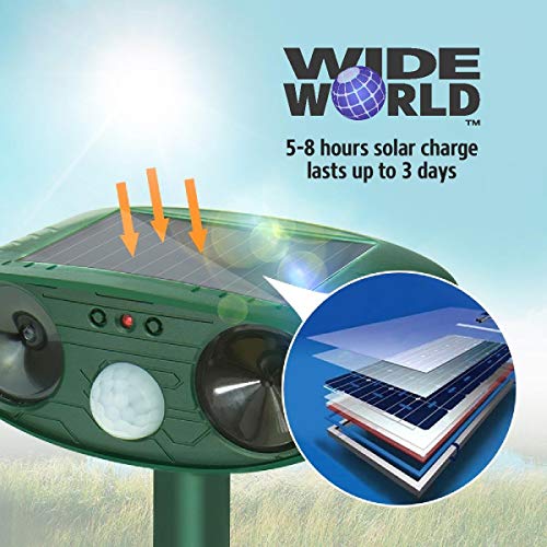 image for WIDE WORLD TM Ultrasonic Pest Repeller by Wide World - Solar Powered W