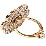 ABC® Universal Finger Stand Bracket Buckle Rose Ring Stander Phone Holder (Silver)