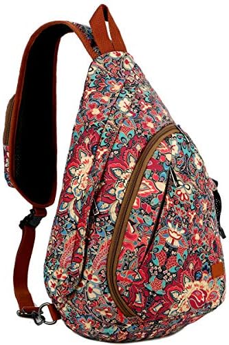 2347 Boho and Bohemian Small Canvas Backpack Purse - Adjustable Carry Sling Amazon.com: HUANGGUOSHU Boho and Bohemian Small Canvas  main image 4