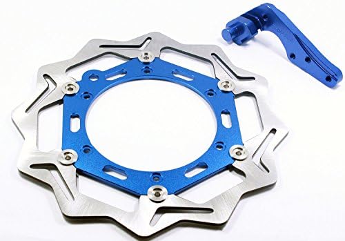 Motorcycle 270MM Aluminum Flaoting Brake Disc Rotor + Bracket Front For KTM SX MX XC SXF XCF XCW EXC 125 250 300 380 400 450 500 520 600 Supermoto Motard (KTM, Blue)