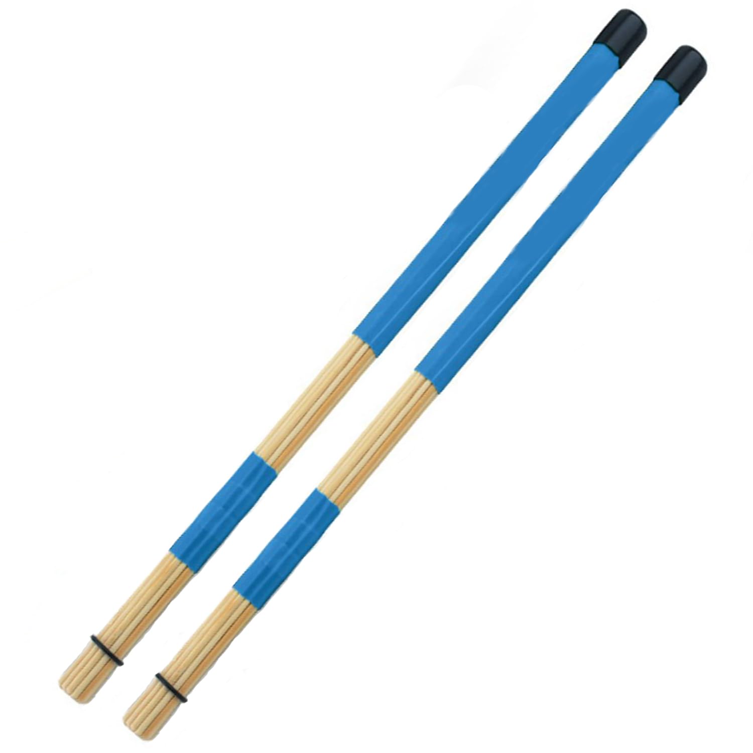 XNHIU Jazz Drum Sticks Brushes Drumsticks Bamboo Rod Drum Brushes Sticks for Jazz Folk Music (Blue)