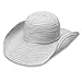 Wallaroo Hat Company Women’s Scrunchie Sun Hat – UPF 50+ Sun Protection, Packable and Adjustable Sizing for Medium Crown Sizes – Sun-Smart Hat for Travel, Poolside, Everyday (White/Black Dots)