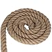 Twisted Manila Rope 1 in x 50 ft Jute Rope Thick Hemp Rope for Railing Docks Tug of War Decorating Crafts Nautical Landscaping Swing Hammock