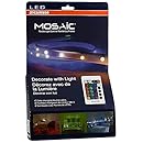 Sylvania LED RGBW Color Changing Strip Lights RGBW Mosaic Flexible Starter Kit with Remote Control, 2-Feet LED Light Strips (Pack of 4)