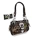 Things2die4 Nylon Womens Shoulder Handbags Camouflage Rhinestone Western Buckle Purse/Wallet Set Coffee Trim 13 X 8 X 4.5 Inches Coffee