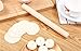 Wood Rolling Pin – Hardwood Maple Dough Roller, Perfect Small Size For Bakers And Children, Essential Wooden Utensil For Bread, Pastry, Cookies, Pizza, Pie, And Fond