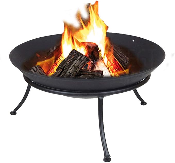 rw Cast Iron Fire Bowl Traditional Log Fire Pit Outdoor Heating Camp