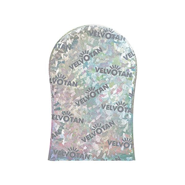 Holographic - The Original Tanning Mitt Velvotan - Self Tanning Applicator - Clever Lotion Resistant - Reusable - Sleek…