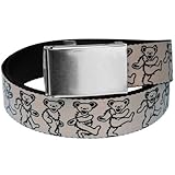 Grateful Dead Dancing Bears Hemp Belt, One Size Fits Most