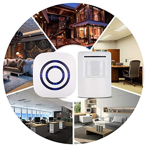Alarma-de-seguridad-HausFine-Inalmbrico-Timbre-de-Alarma-para-la-Puerta-con-Sensor-de-Movimiento-PIR-Infrarrojo-Detector-de-Timbre-del-Sensor-Ideal-para-Tiendas-Mercados-y-Familias-1-2