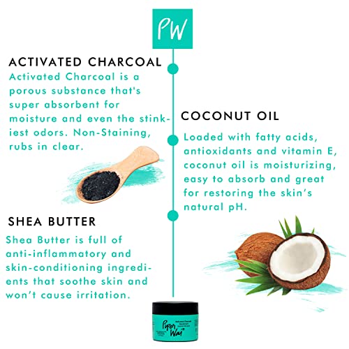 PiperWai Natural Deodorant W/Activated Charcoal 24Hour Sweat