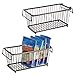 mDesign Household Stackable Metal Wire Storage Organizer Bin Basket with Built-In Handles for Kitchen Cabinets, Pantry, Closets, Bedrooms, Bathrooms - 12.5