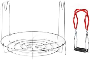 Can Rack, Stainless Steel Shelf and Canning Tong Kitchen Accessories Strong Canning Tong Canning Jar Lifter Tongs Anti Skid W