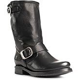 Frye Veronica Short Boots for Women Made from Full-Grain Leather with Antique Metal Hardware, Goodyear Welt Construction, and Rubber Lug Soles – 6 ¾” Shaft Height