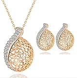 Hollow out necklace suit three-piece suit