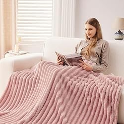 NEWCOSPLAY Super Soft Queen Blanket Pink Premium