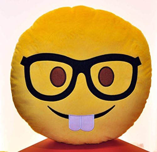 Hig qualty 16' emoji Pillows (Nerd Face)