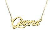 Aoloshow Gianna Name Necklace Stainless Steel 18k