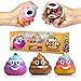YoYa Toys Poop Emoji DNA Stress Ball 3-Pack - Squeezing, Anxiety Relief Ball for Kids and Adults - Squishy Toys for Autism, Fidgeting, ADHD, Quitting Bad Habits and More - Sensory Rubber Ball