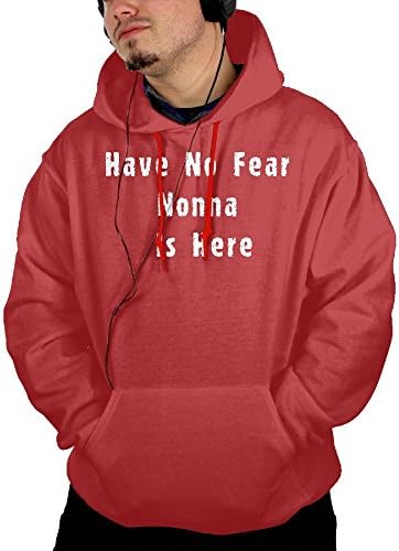 Huigvdhu Have No Fear Nonna Is Here Cotton Polyester Hoodies Large