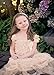 CVERRE lace Flower Rustic Burlap Girl Baby Country Wedding Flower Dress Champagne (CH, M)