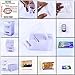 Fanta5tic 50 Pack Extra Thick ID Card Badge Holder, Vertical Hanging Card Holder with Zipper, Type Resealable Bulk Nametag Holders, Clear PVC, Waterproof Sleeve Pouch