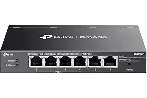 Omada 6-Port Gigabit Easy Managed Switch with 4-Port PoE+