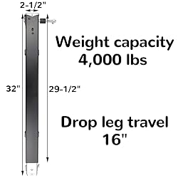 179013 RV Landing Gear, RV Lead Fifth Wheel Landing