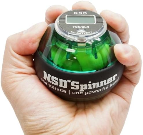 NSD Power Winners Spinner Gyroscopic Wrist and Forearm Exerciser Featuring Digital LCD Counter NSD Power Winners Spinner Gyroscopic Wrist and Forearm Exerciser Featuring Digital LCD Counter
