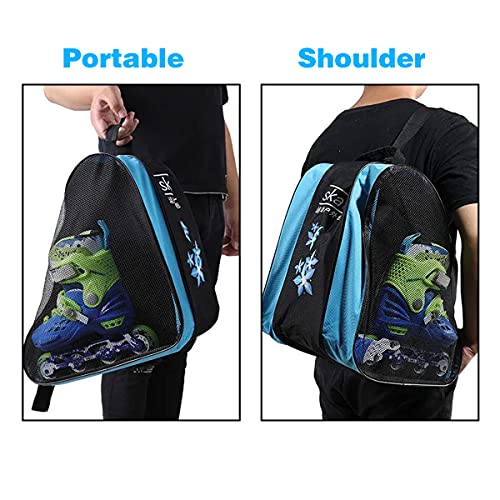 MultiPocket Unisex Roller Skate Bag Breathable Oxford Cloth Skating