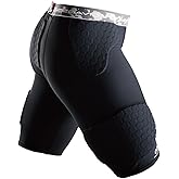McDavid Compression Padded Shorts with HEX, Hip, Tailbone, Thigh Pads - Girdle Tights for Football, Hockey, Basketball-Unisex