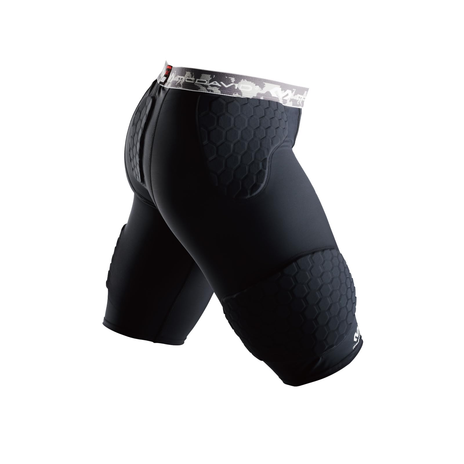 McDavid 7991 HexPad Wrap Around Basketball Short Black - X-Large