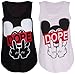 Womens Ladies Girls Black White Dope Mickey Mouse Obey Jersey Vest Top Tshirt - Black - UK 8/10 (95% Viscose 5% Elastane )