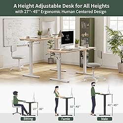 FEZIBO Electric Standing Desk, 48 x 24 Inches