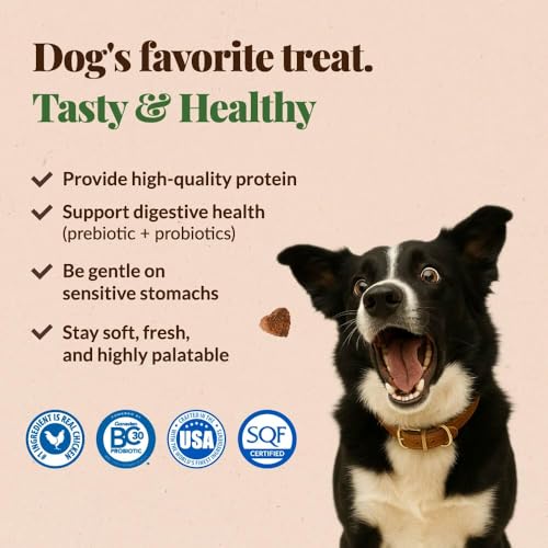 GET NAKED BITEABLES DIGESTIVE HEALTH SOFT DOG TREATS, 6 OZ BAG