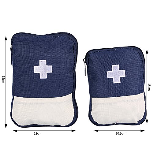 Home Car Emergency First Aid Bag Rescue Survival Trauma Box Case Pouch 2 Colors 2 Sizes (Red Small)